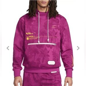 NIKE Mens Size Large Standard Issue Basketball Pullover Hoodie DRI-FIT